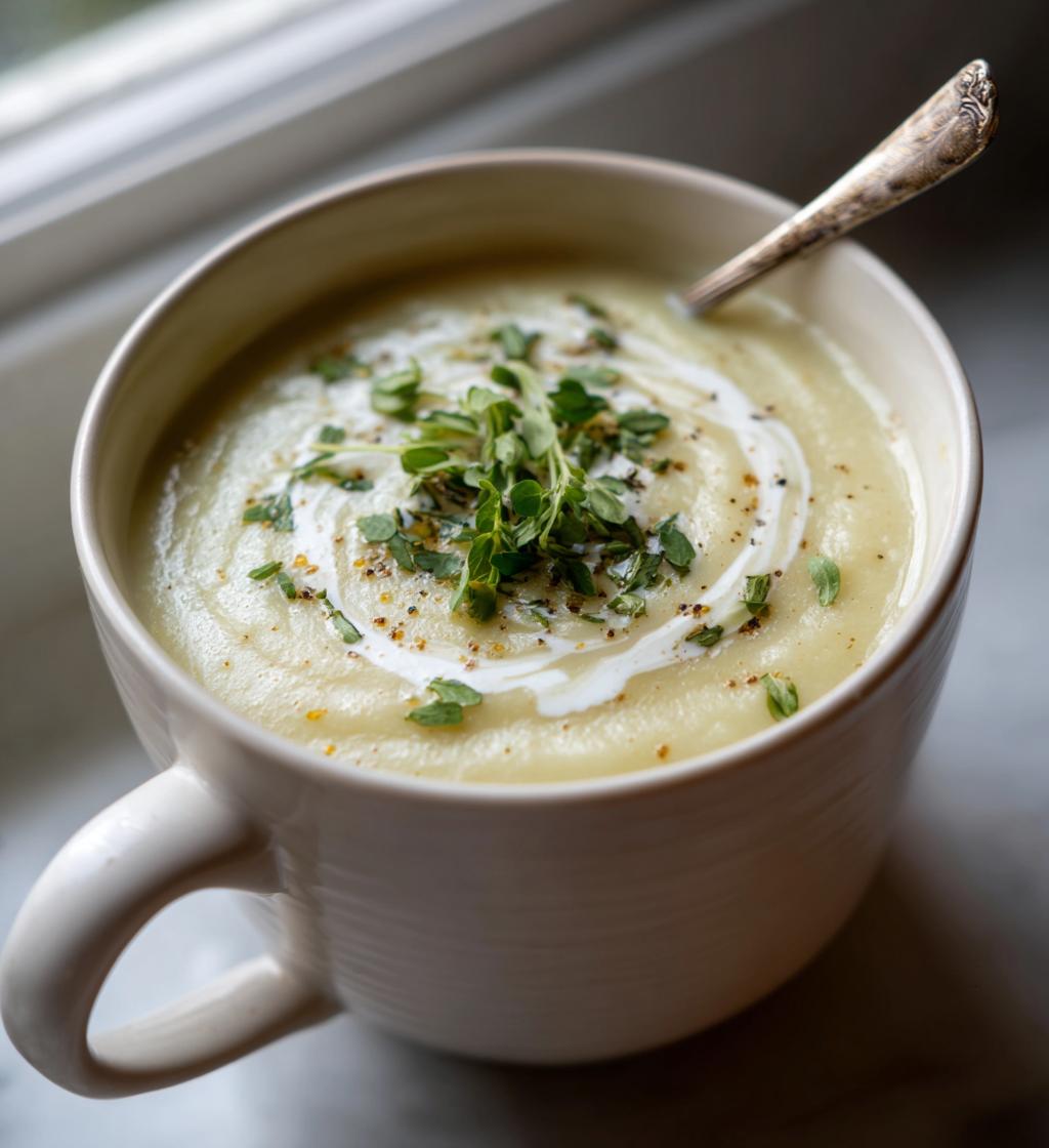 Blomkålsuppe med fløte - detail 1