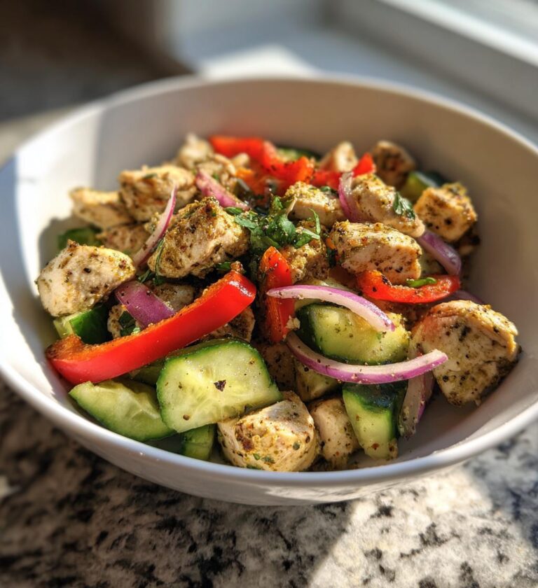 Enkel kyllingsalat til middag