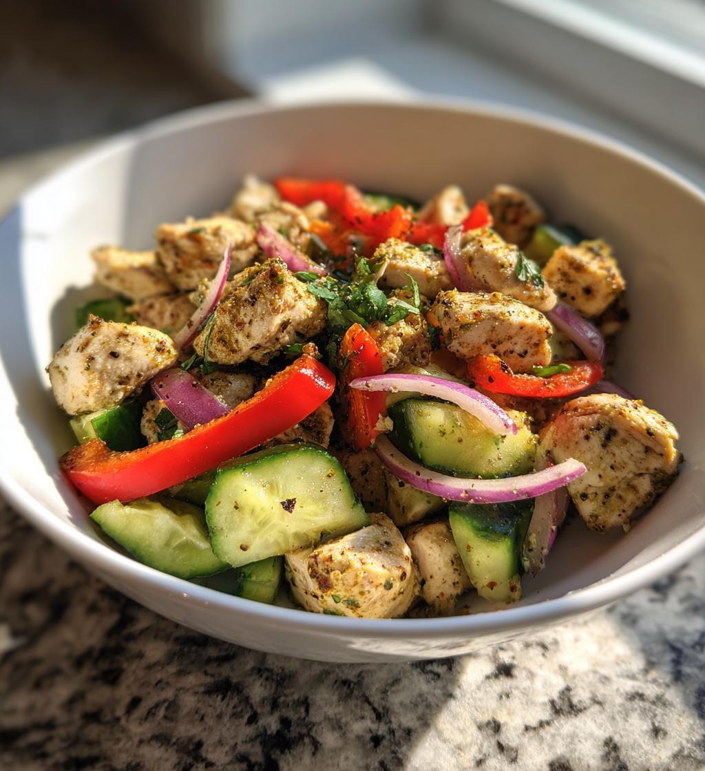 Enkel kyllingsalat til middag