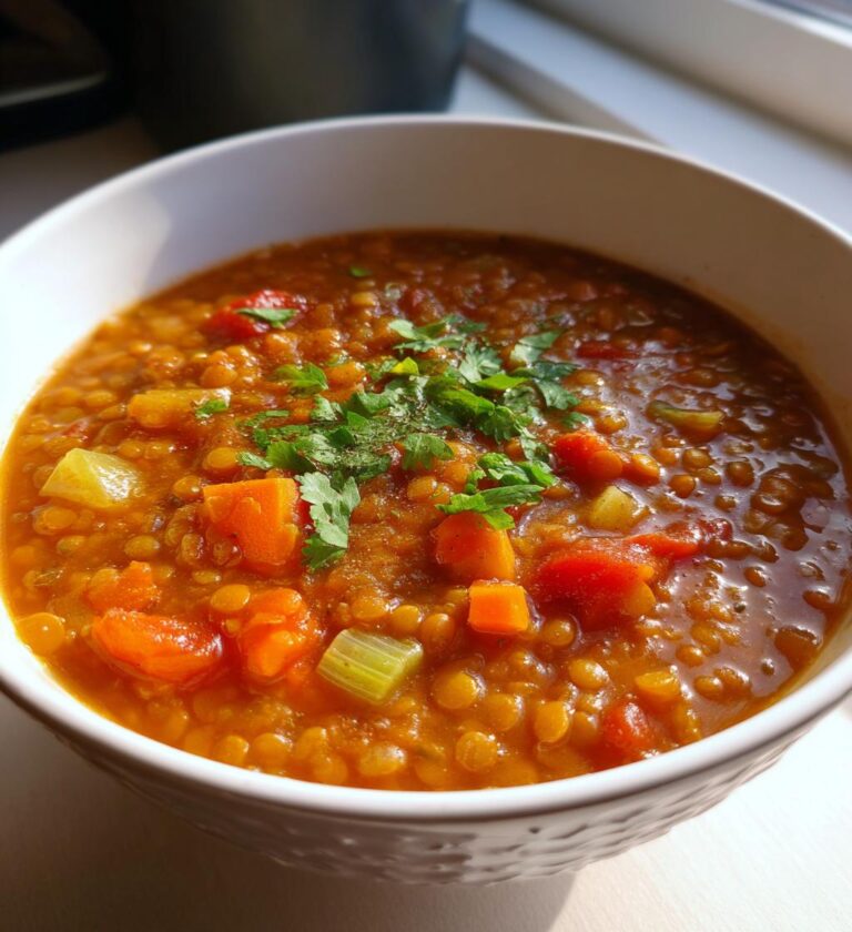 Grønnsakssuppe med linser
