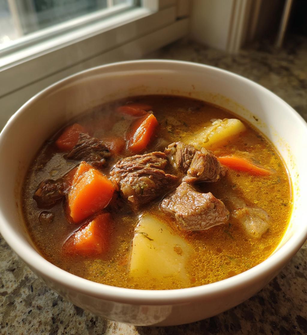 Kjøttsuppe på norsk vis - detail 1