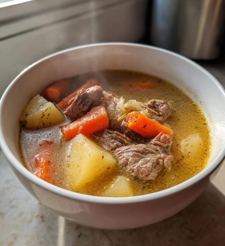 Kjøttsuppe på norsk vis
