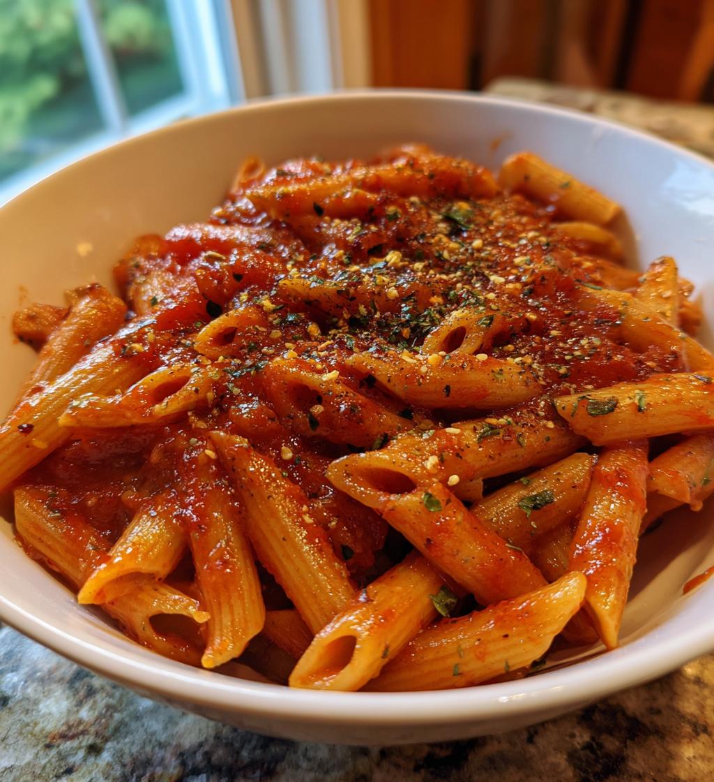 Klassisk penne med tomatsaus