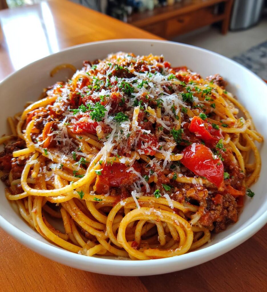 Klassisk spaghetti bolognese