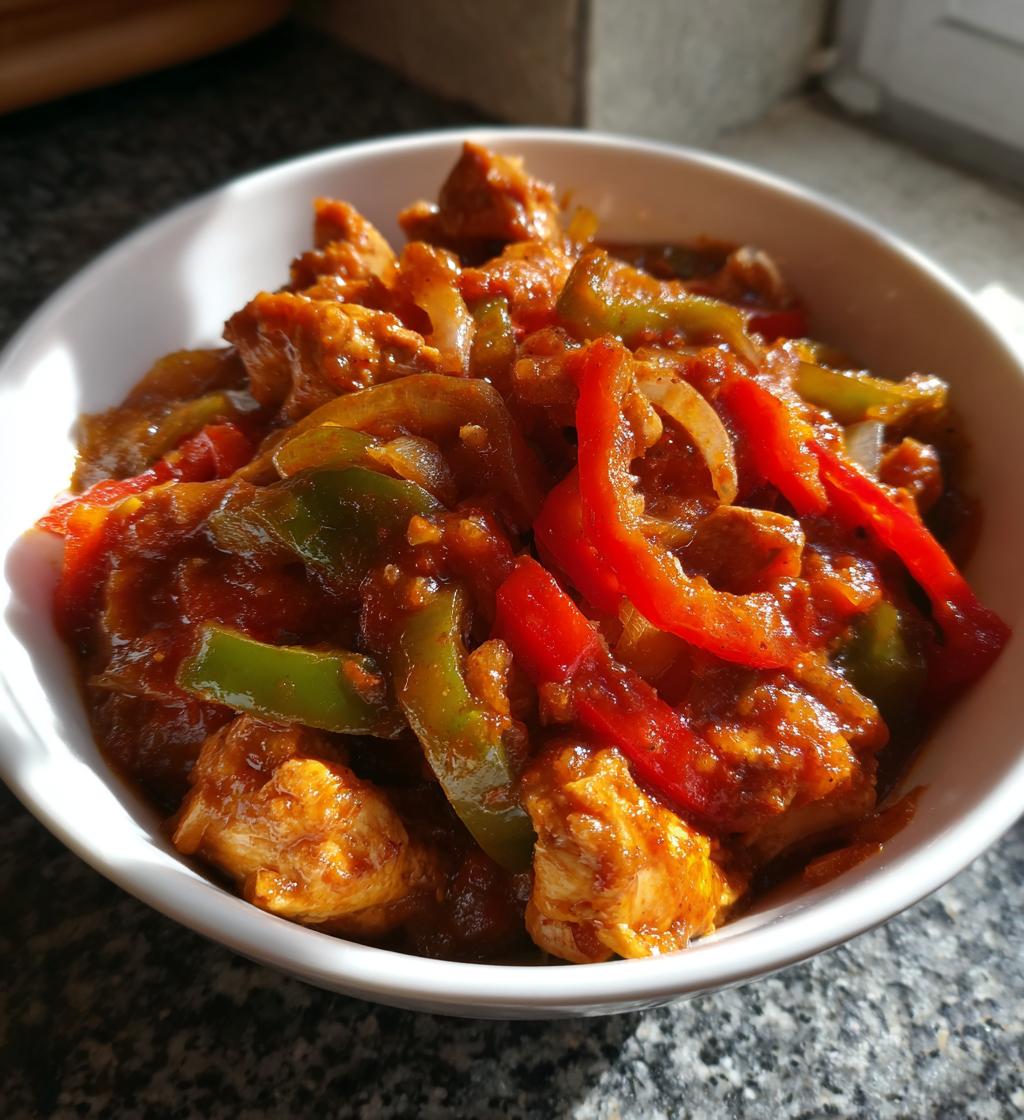 Kyllinggryte med paprika
