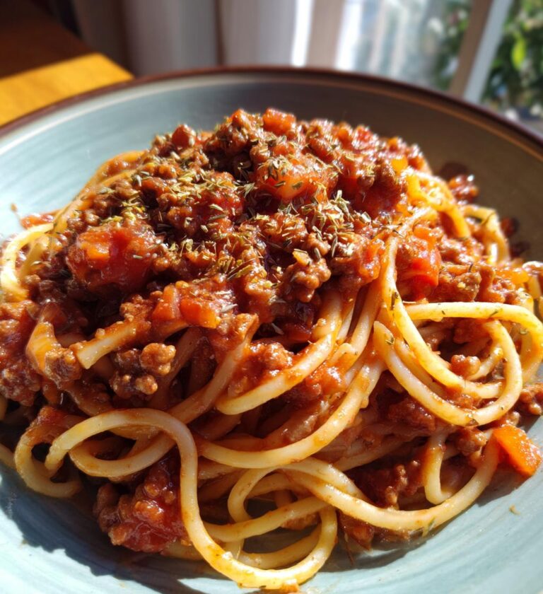 Pasta med kjøttsaus til hverdags