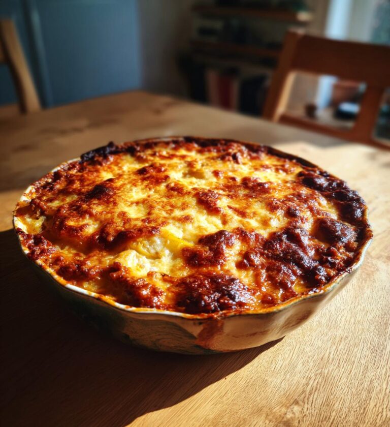 Potetgrateng med kjøttsaus