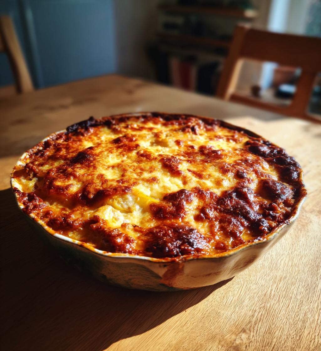 Potetgrateng med kjøttsaus